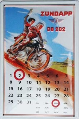 Zündapp DB 202 - Kalender
